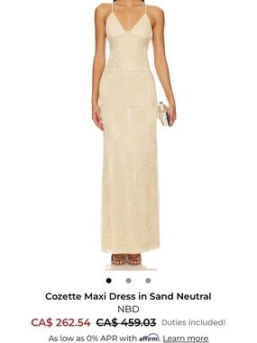 NBD Cozette Maxi Dress — Sand